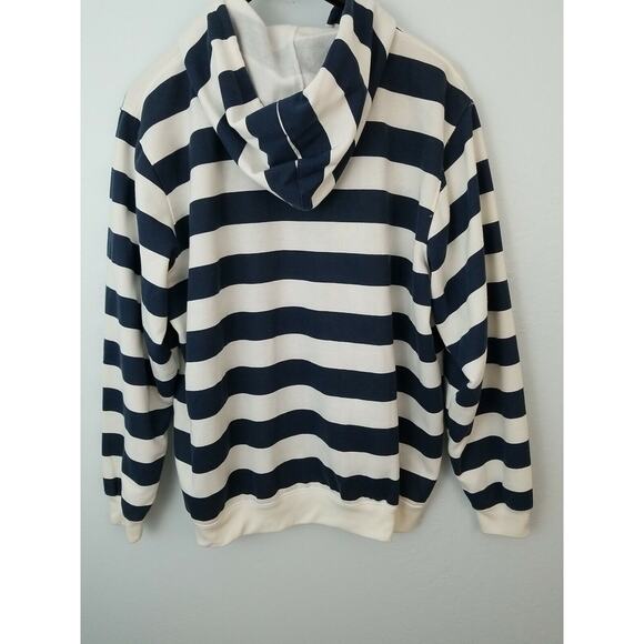 Tipsy Lake Tahoe The Red Hut White & Blue Striped Hoodie Size 2XL 30421-0198 - Picture 6 of 7
